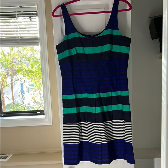 LOFT Multicolored Sleeveless Scoop Neck Midi Sundress - Picture 1 of 3